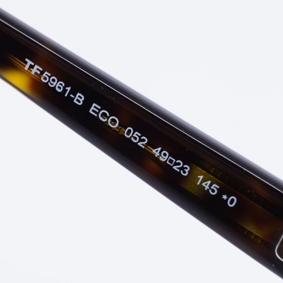 Tom Ford FT5961-B 052 Eyeglasses Havana 49mm Square Frame, Blue Light Block - Picture 5 of 10